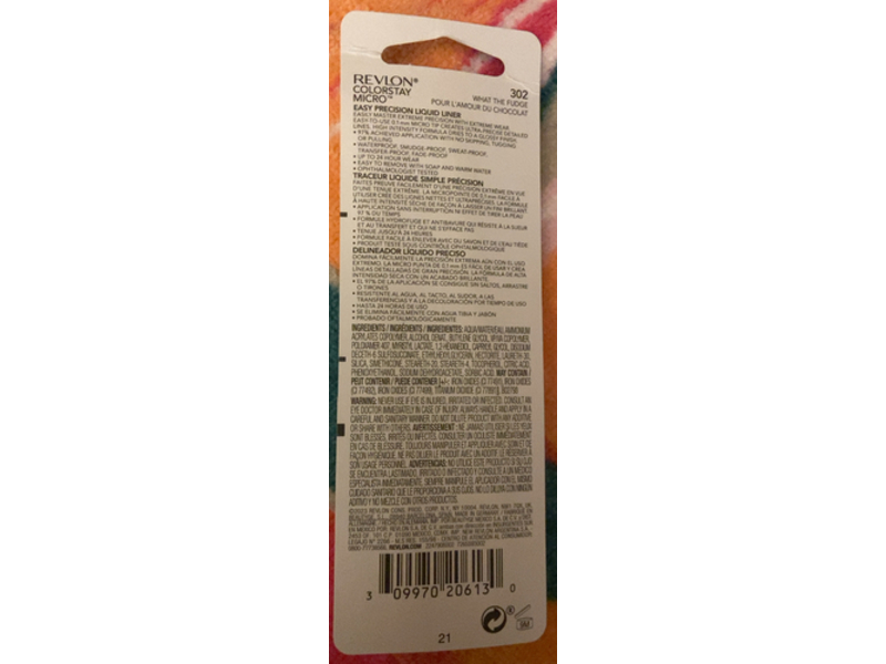Revlon ColorStay Micro Easy Precision Liquid Liner, 302 What The Fudge, 0.057 fl oz/1.7 mL