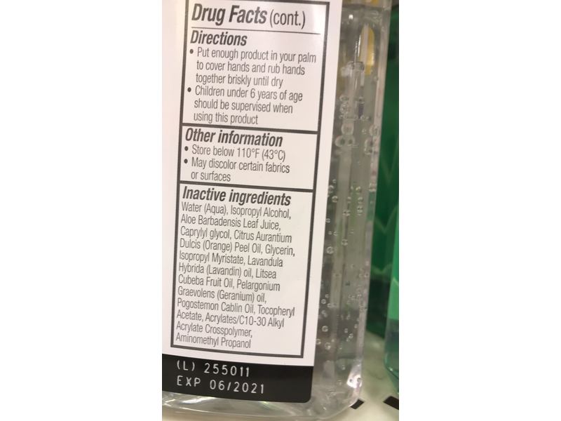 Purell Advanced Naturals Hand Sanitizer, 10 fl oz/295 mL