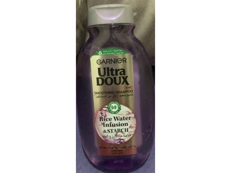 Garnier Ultra Doux Smoothing Shampoo, Rice Water & Starch, 200 mL