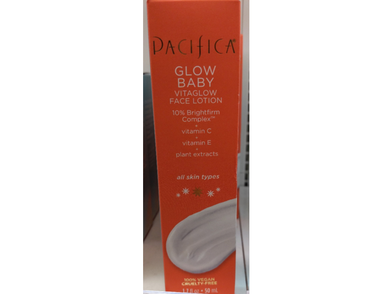 Pacifica Glow Baby Vitaglow Face Lotion, Vitamin C+ Vitamin E, 1.7 fl oz/50 mL