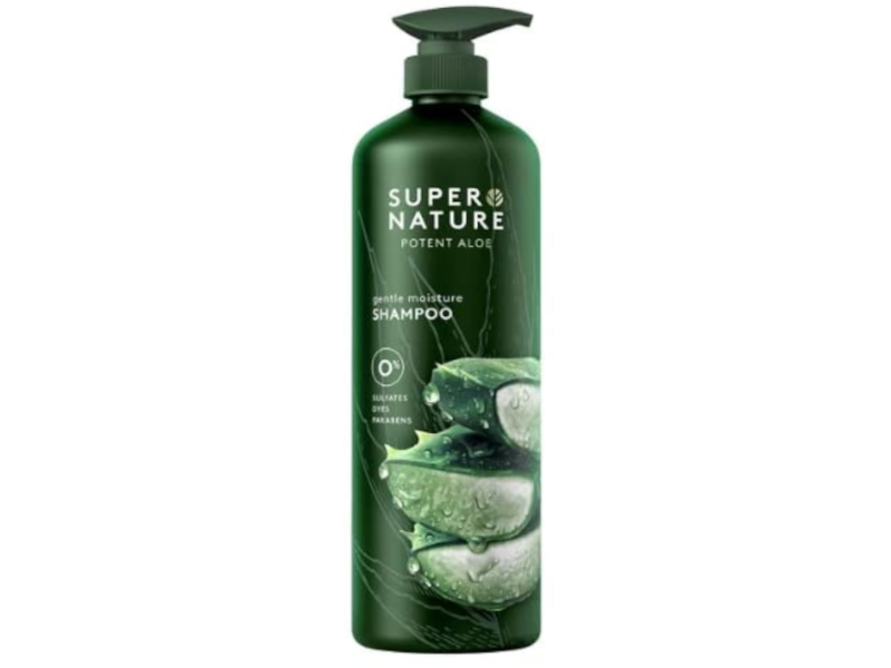 Super Nature Gentle Moisture Shampoo, Potent Aloe, 3. fl oz/888 mL