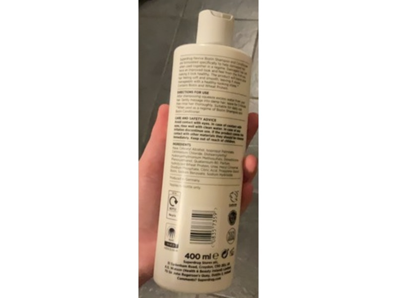 Superdrug Revive Hair Care Biotin Conditioner, 400 mL