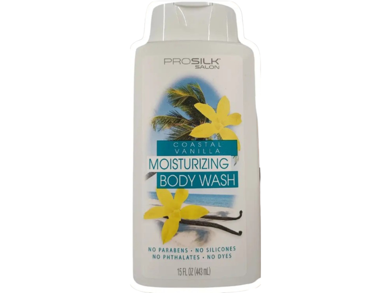 Prosilk Salon Moisturizing Body Wash, Coastal Vanilla, 15 fl oz/443 mL