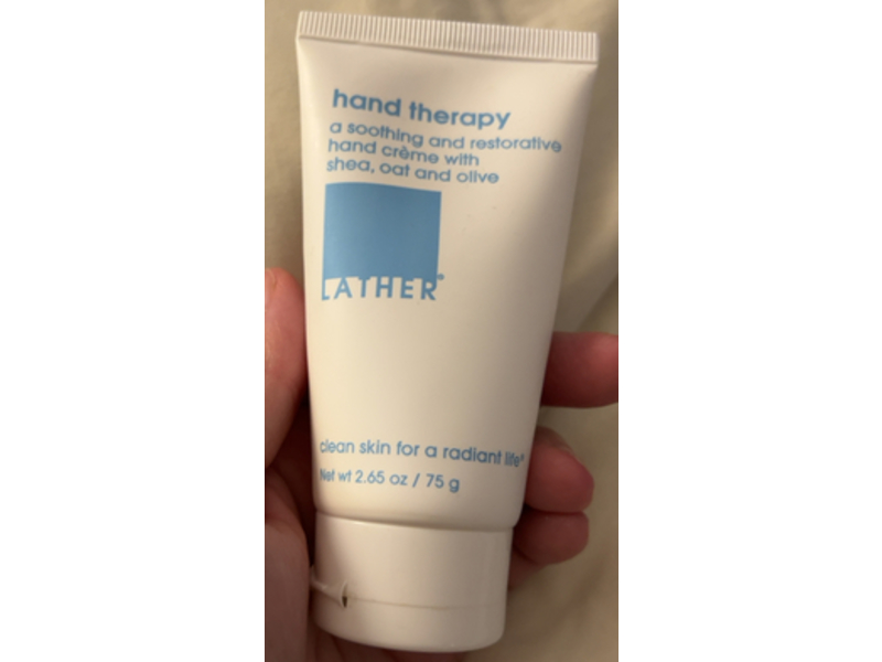 Lather Hand Therapy Hand Creme with Shea, Oat and Olive, 2.65 oz/75 g