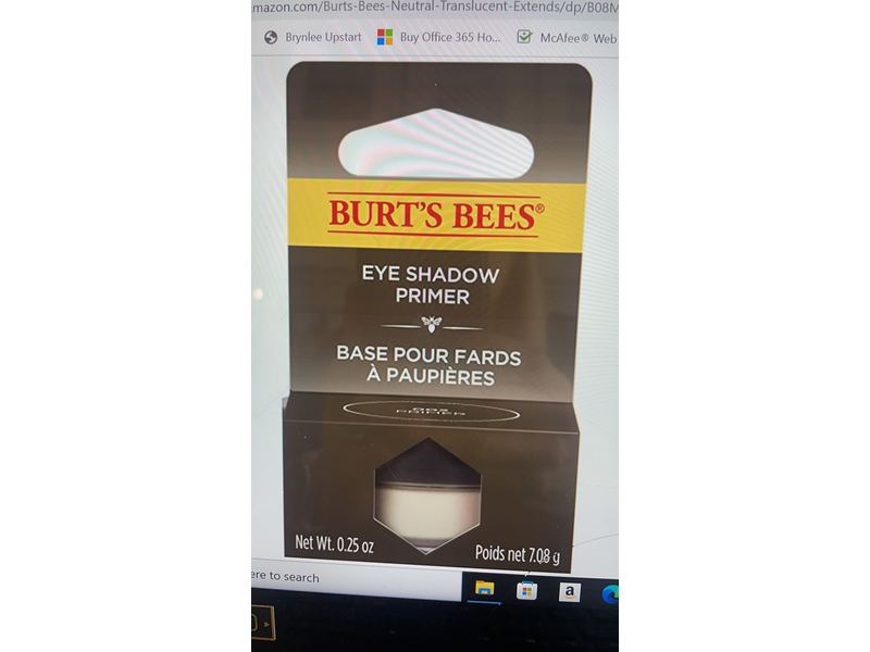 Burt's Bees Eye Shadow Primer, Neutral Ultra Sheer, 0.25 oz/7.08 g