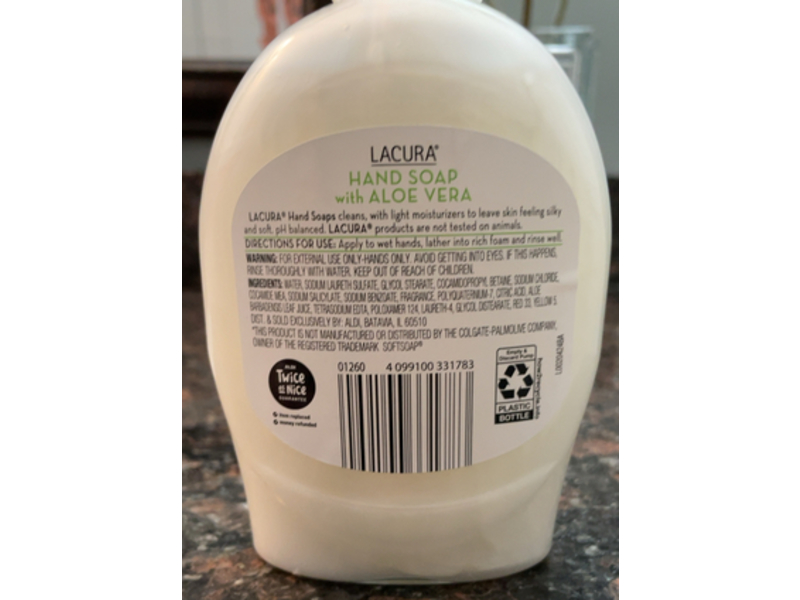 Lacura Hand Soap, Aloe Vera, 7.5 fl oz/221 mL