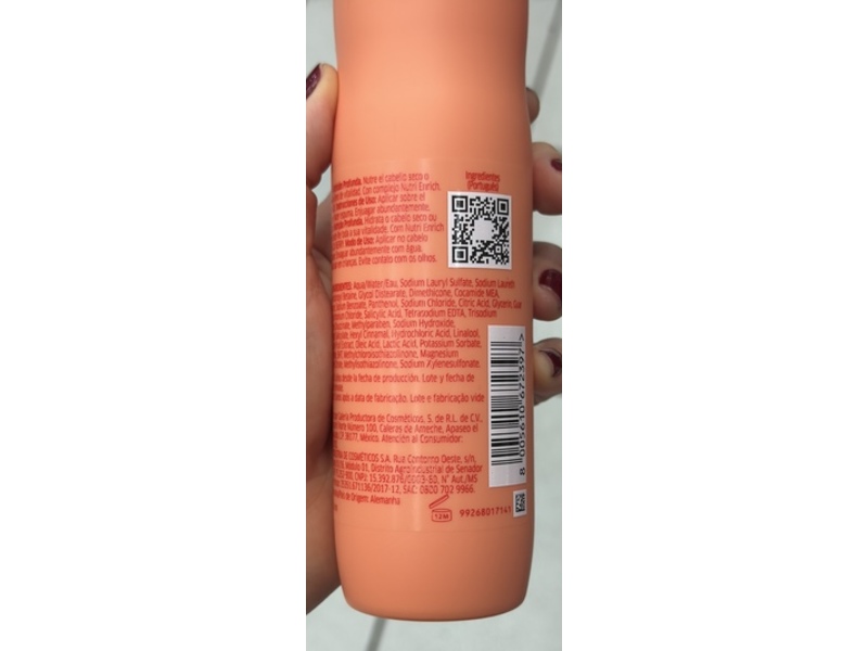 Wella Invigo Nutri-Enrich Shampoo, Goji Berry, 250 mL