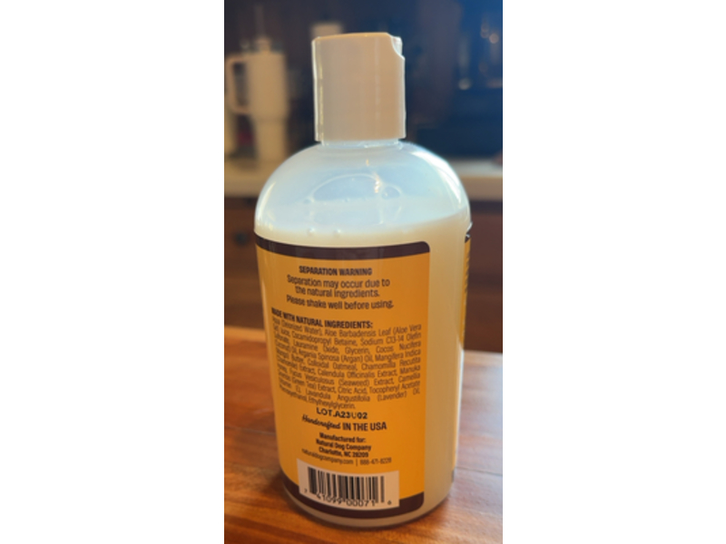 Natural Dog Company Oatmeal Sensitive Skin Shampoo, 12 fl oz/355 mL