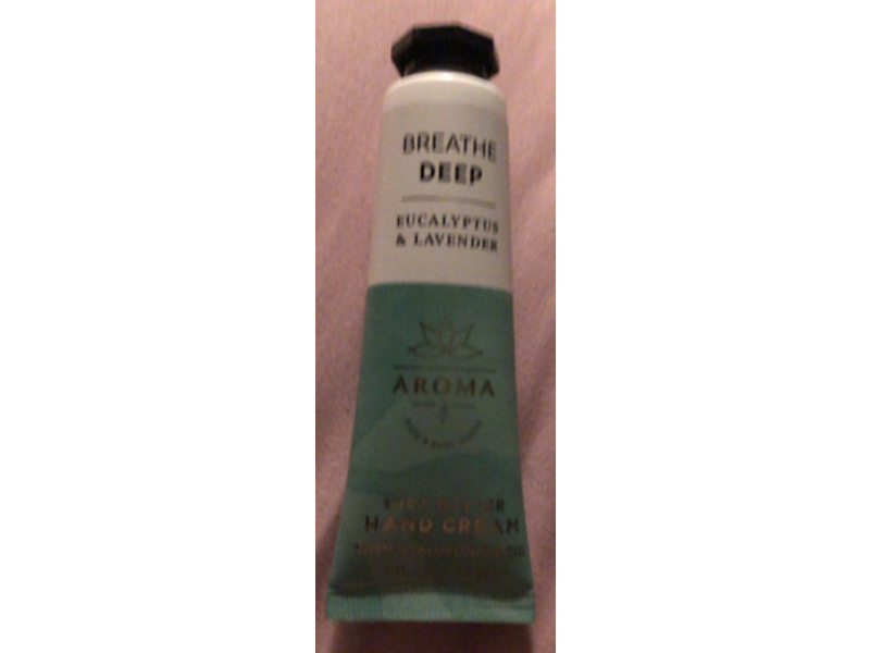 Bath & Body Works Breathe Deep Shea Butter Hand Cream, Eucalyptus & Lavender, 1 fl oz/29 mL