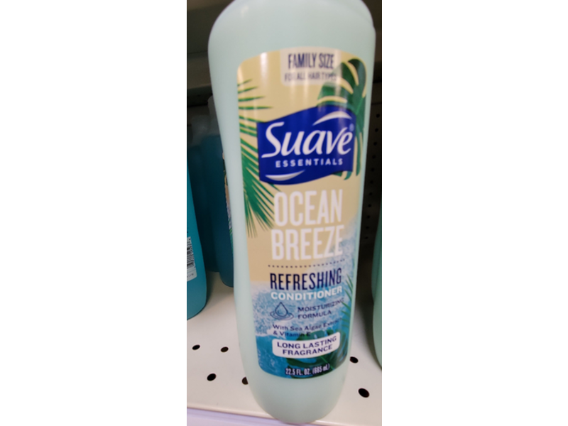 Suave Essentials Refreshing Conditioner, Ocean Breeze, 22.5 fl oz/662 mL