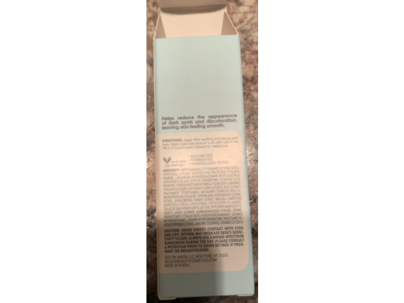 Believe Beauty Renewing Retinol Serum, Retinol, 1 fl oz/30 mL