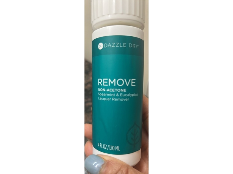 Dazzle Dry Lacquer Remover, Spearmint + Eucalyptus, 4 fl oz/120 mL