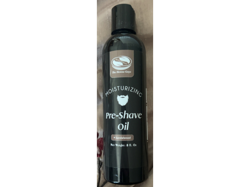 The Henna Guys Moisturizing Pre-Shave Oil, Sandalwood Scent, 8 fl oz