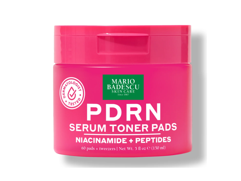 Mario Badescu Skincare Pdrn Serum Toner Pads, 5 fl oz/150 mL
