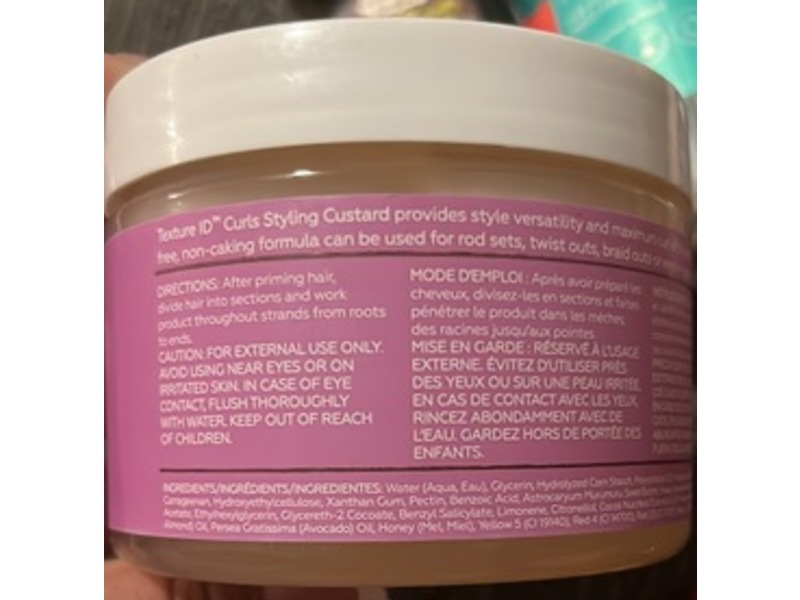 Texture ID Curls Styling Custard, Murumuru Butter + Rose Water + Vitamin E, 12 oz/340 g