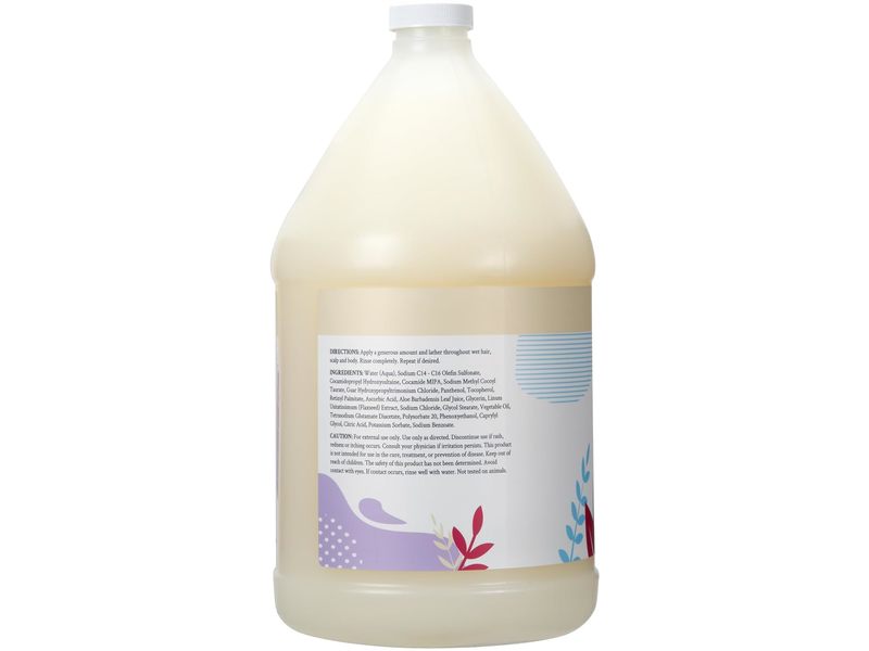 Ginger Lily Farms Botanicals 3-In-1 Shampoo, Conditioner & Body Wash, Fragrance-Free, 128 fl oz/3.78 L