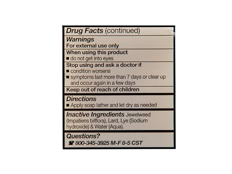 Grandma's Poison Ivy & Oak Bar Soap, 2.0 oz/56.7 g