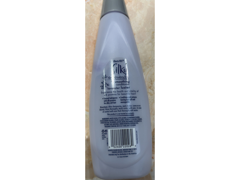 Alberto VO5 Silky Experiences Smoothing Conditioner, Lavender Lust, 15 fl oz/443 mL