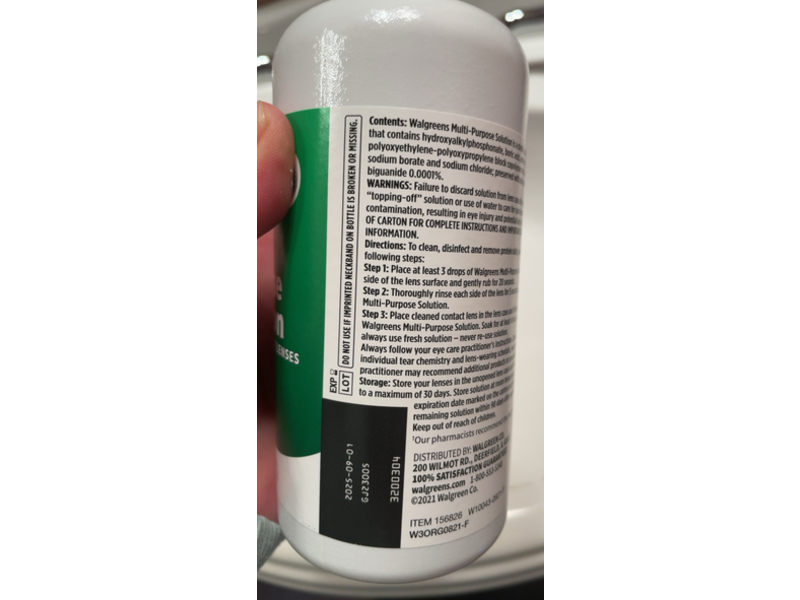 Walgreens Multi-Purpose Solution, 12 fl oz/355 mL, Pack Of 2