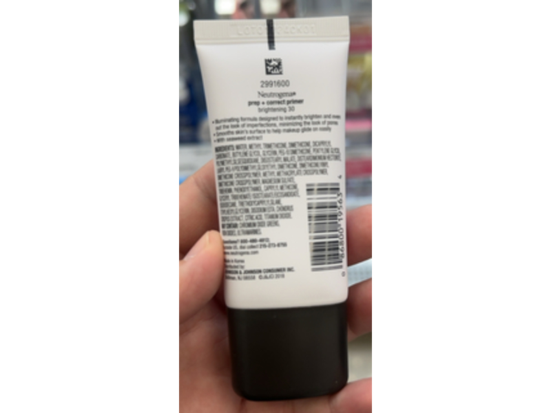 Neutrogena Prep+Correct Primer, Brightening 30, 1.0 oz/30 g