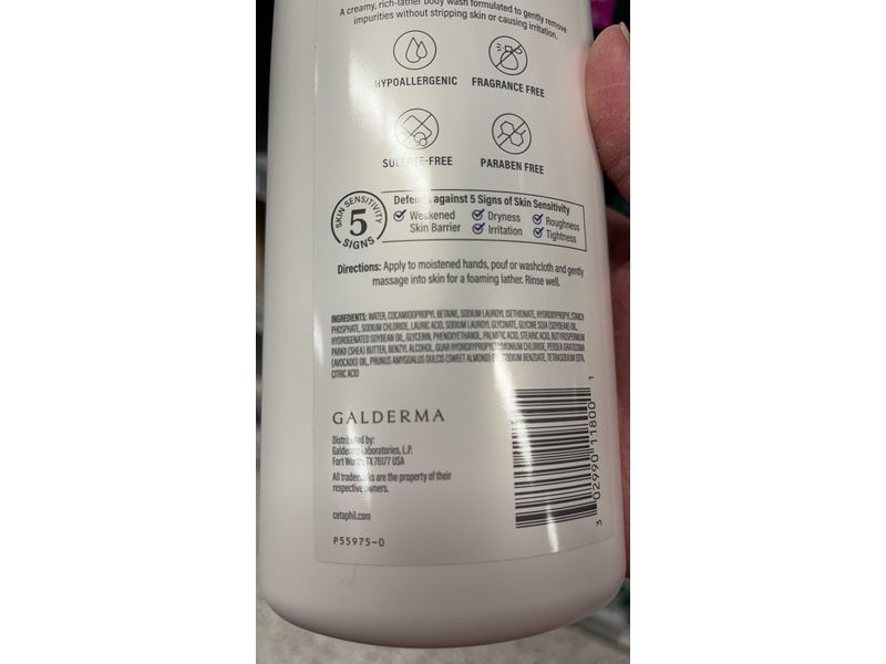 Cetaphil Moisturizing Relief Body Wash, Dry, Sensitive Skin, 20 fl oz/591 mL