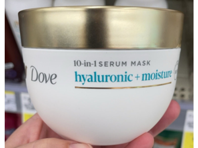 Dove Hyaluronic + Moisture 10 In 1 Serum Mask, 9.2 fl oz/260 g