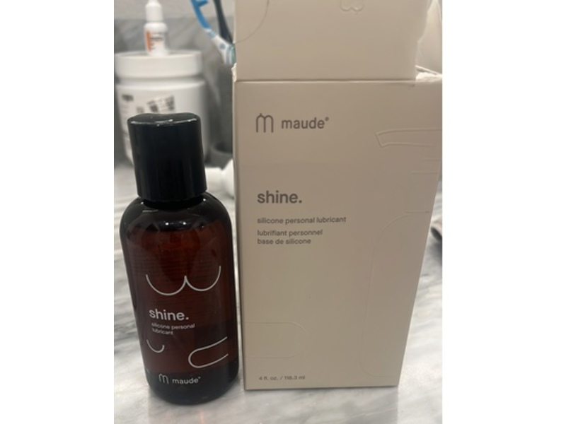 Maude Shine Silicone Personal Lubricant, 4 fl oz/118.3 mL