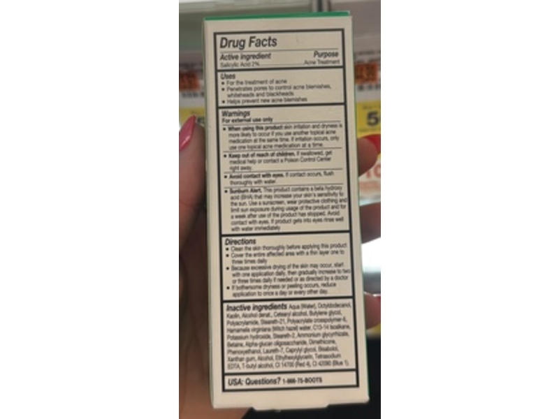 No7 Derm Solutions Salicylic Acid Renewing Treatment, 1.69 fl oz/50 mL