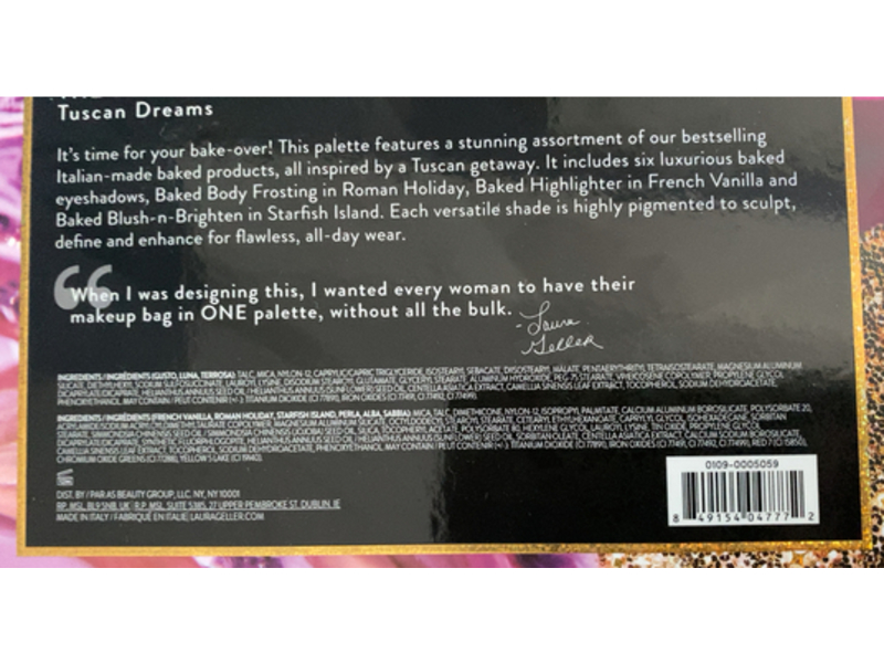 Laura Geller Palette, Tuscan Dreams