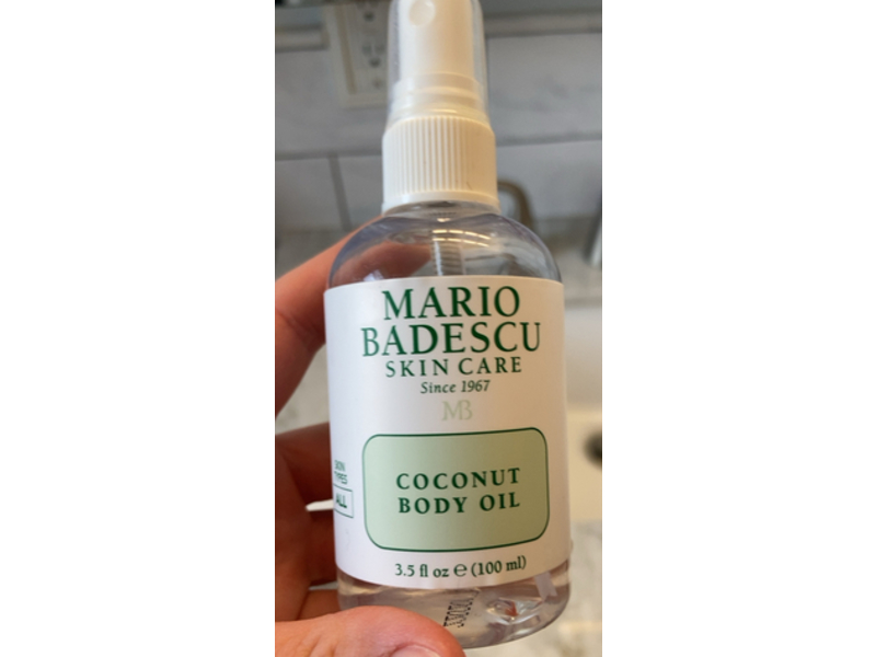 Mario Badescu Skin Care body Oil, Coconut, 3.5 fl oz/100 mL
