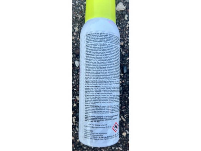 Punky Temporary Hair Color Spray, Panther Purple, 3.5 fl oz/100 g