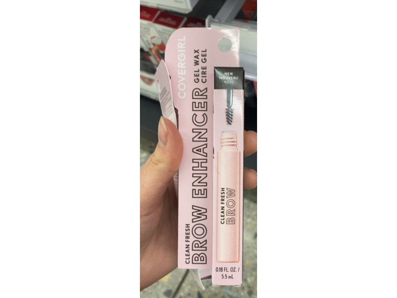 Covergirl Clean Fresh Brow Enhancer Gel Wax, 600 Dark Brown, 0.18 fl oz/5.5 mL