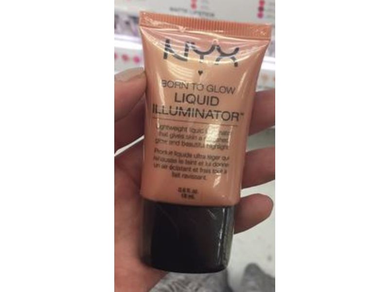 NYX Cosmetics Born To Glow Liquid Illuminator, Gleam, 0.6 fl oz/18 mL