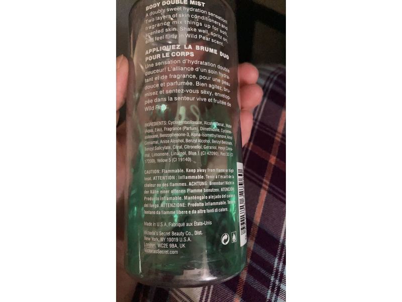 Victoria's Secret Beauty Rush Body Double Mist, Wild Pear, 8.4 fl oz/250 mL