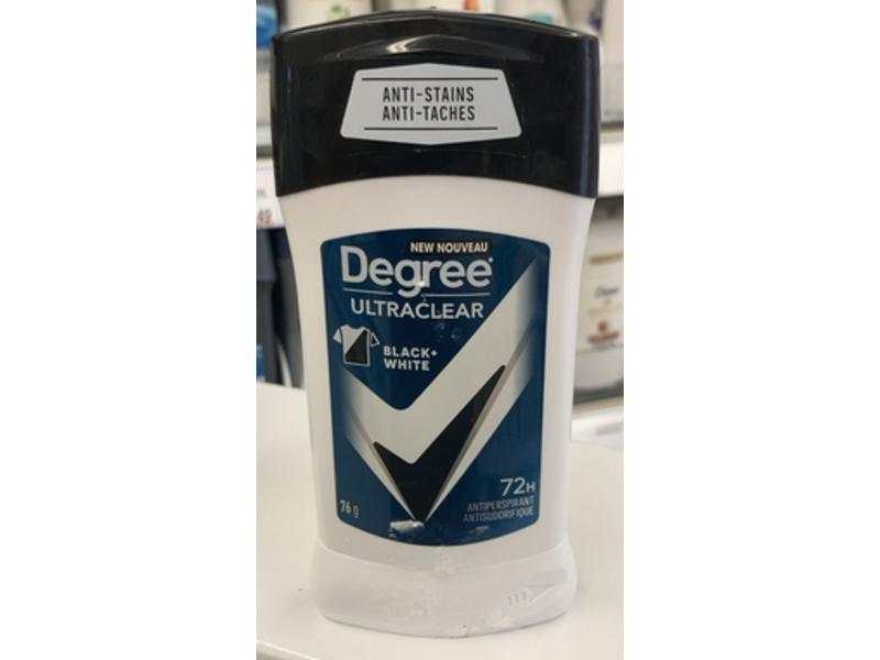 Degree UltraClear Antiperspirant, Black+White, 2.7 oz/76 g