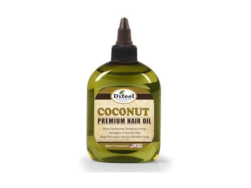 Difeel Premium Natural Hair Oil, Coconut, 7.1 fl oz/210 mL