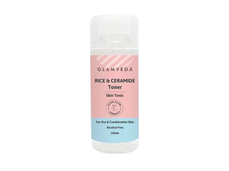 Glamveda Toner, Rice & Ceramide, Alcohol Free, 100 mL