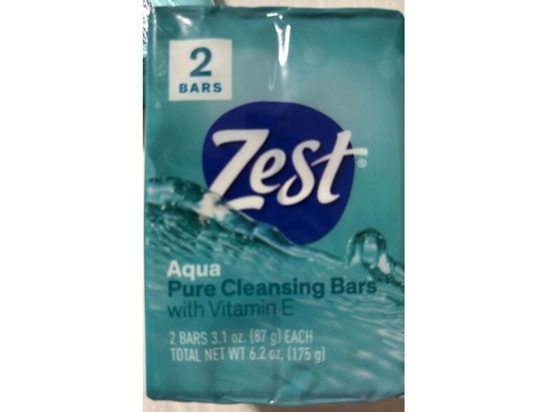 Zest Aqua Pure Cleansing Bars, 3.1 oz/87 g, 2 Count