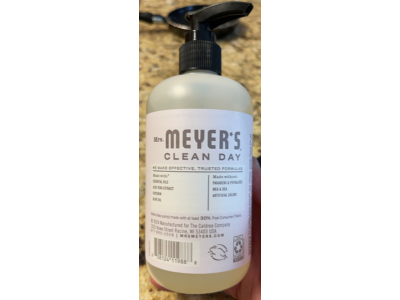 Mrs. Meyer's Clean Day Hand Soap, Gardenia Scent, 12.5 fl oz/370 mL