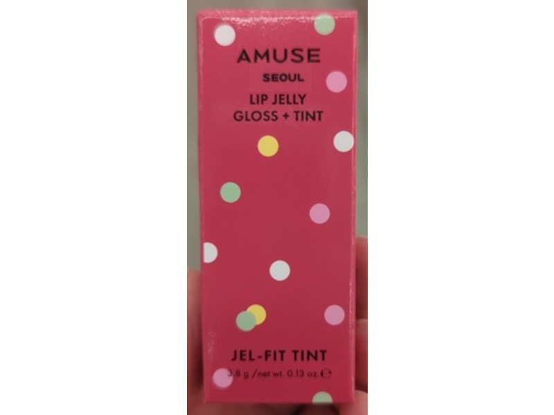 Amuse Jel-Fit Tint Lip Jelly Gloss+Tint, 08 Gorgeous Mauve, 0.13 oz/3.8 g
