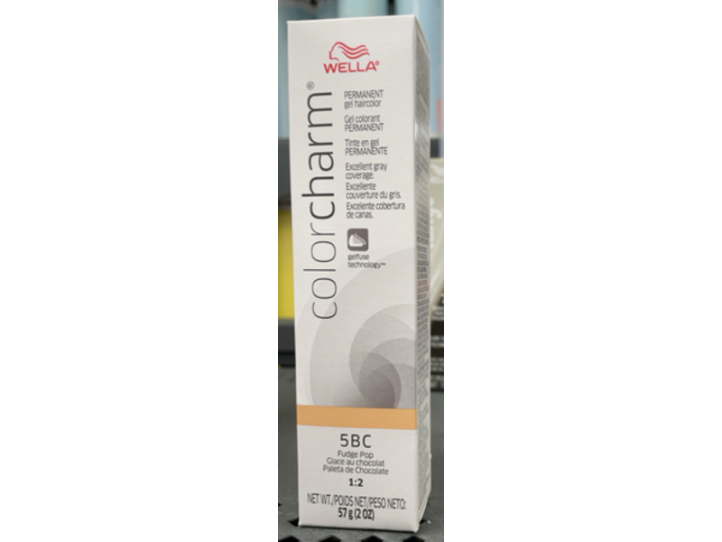 Wella Color Charm Permanent Gel Hair Color, 5 BC Fudge Pop, 2 oz/57 g