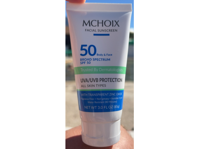 Mchoix Facial Sunscreen, SPF 50, 3.0 fl oz/85 g