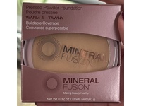 Mineral Fusion Pressed Powder Foundation, Warm 4-Tawny, 0.32 oz/9 g - Image 3