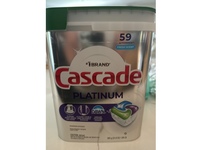 Cascade Platinum Dishwasher Detergent, Fresh, 59 Pac, 31.8 fl oz/903 g - Image 3