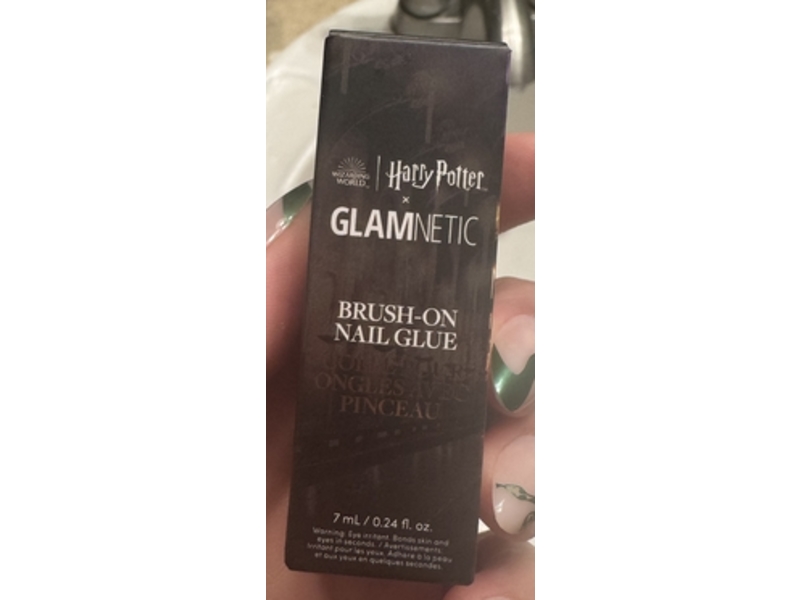Harry Potter x Glamnetic Brush-On Nail Glue, 0.24 fl oz/7 mL