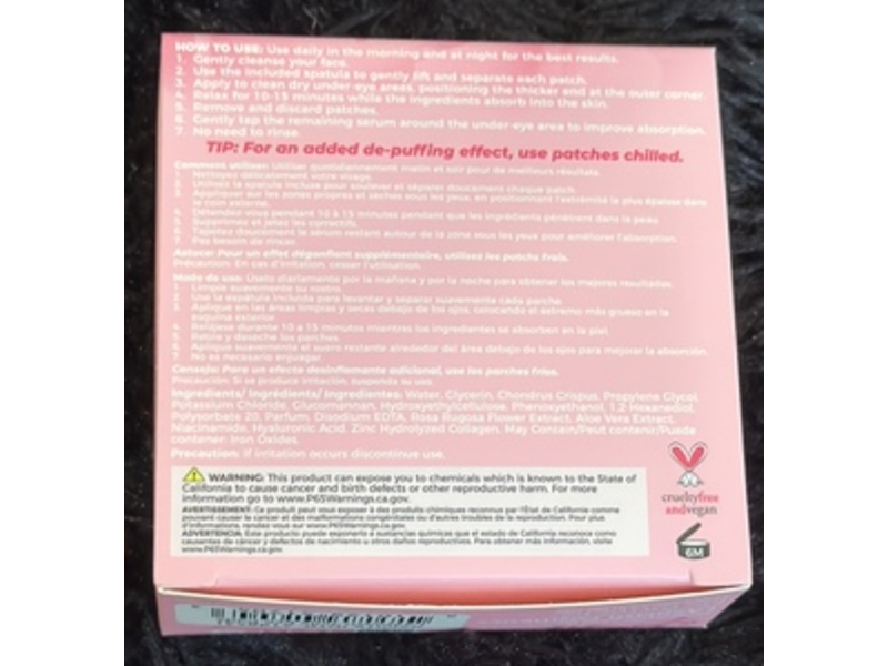 Skincare Rose Jelly Eye Masks, 1.34 oz/38 g, 15 Pairs
