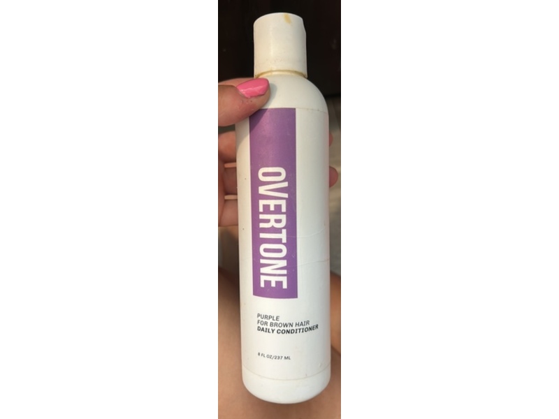 Overtone Purple for Brown Hair Daily Conditioner, 8 fl oz/237 mL