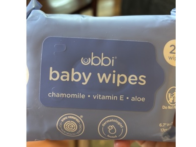 Ubbi Baby Wipes, Chamomile Vitamin E Aloe, 25 Wipes