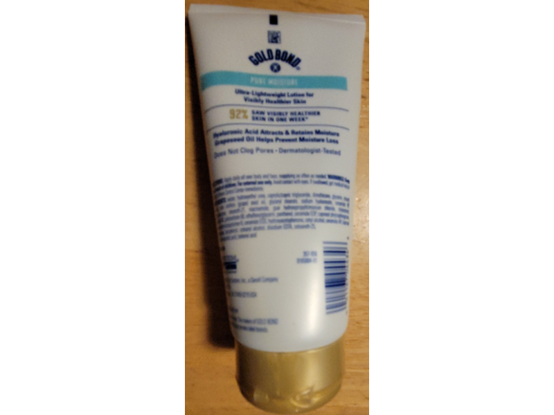 Gold Bond Pure Moisture Daily Body & Face Lotion, 5.5 oz/155 g