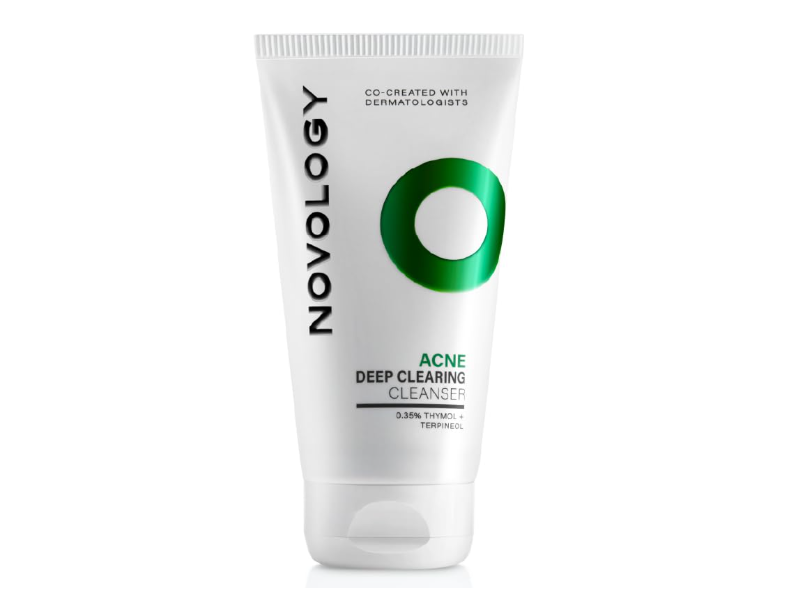 Novology Acne Deep Clearing Cleanser, Thymol + Terpinol, 150 g